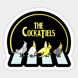 The Cockatiels Doodle Parody Sticker